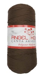 Angel Çanta Aksesuar Angel Kahve Renk Polyester Makrome No:11 - Angel Çanta Aksesuar