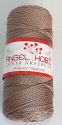 Angel Çanta Aksesuar Koyu Vizon Renk Polyester Makrome - Angel Çanta Aksesuar