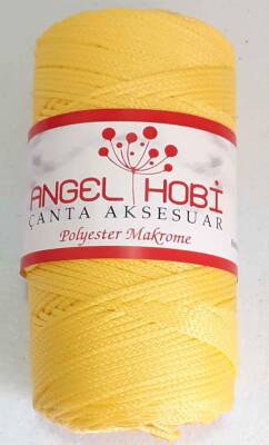 Angel Çanta Aksesuar Sarı Renk Polyester Makrome - 1