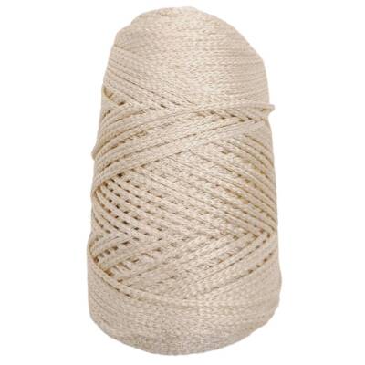 Angel Çanta Aksesuar Simli Polyester Makrome Bej Renk 200 gr - 1