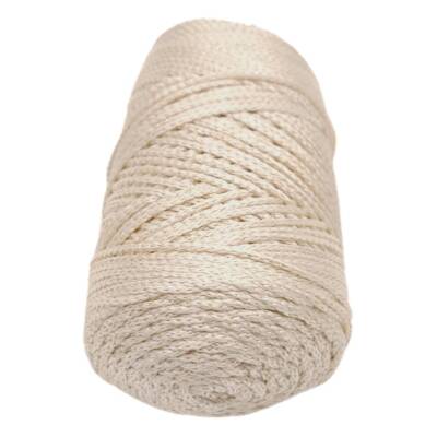 Angel Çanta Aksesuar Simli Polyester Makrome Bej Renk 200 gr - 2