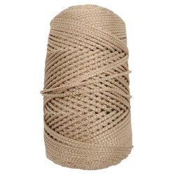 Angel Çanta Aksesuar Simli Polyester Makrome Gold Renk 200 gr - Angel Çanta Aksesuar