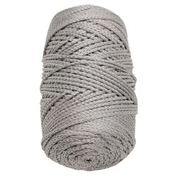 Angel Çanta Aksesuar Simli Polyester Makrome Gri Renk 200 gr - 2