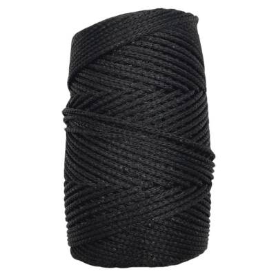 Angel Çanta Aksesuar Simli Polyester Makrome Siyah Renk 200 gr - 1