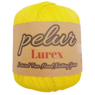 Angel Çanta Aksesuar Pelur Lurex Simli Ribbon İp Sarı Renk - 2
