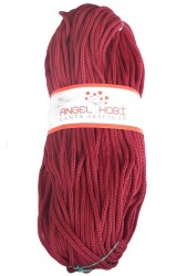 Angel Çanta Aksesuar Polyester Rulo Makrome Bordo 5Mm - Angel Çanta Aksesuar