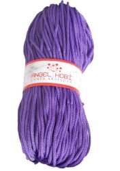 Angel Çanta Aksesuar Polyester Rulo Makrome Lila 5Mm - Angel Çanta Aksesuar