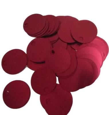 Angel Çanta Aksesuar Bordo 3 Cm Çapında Pul - 1