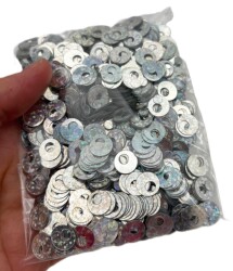 Angel Çanta Aksesuar Desenli Gri Renk 1 Cm Pul 40 Gr - Angel Çanta Aksesuar