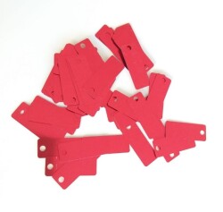 Angel Çanta Aksesuar Dikdörtgen Pul Kırmızı - Angel Çanta Aksesuar