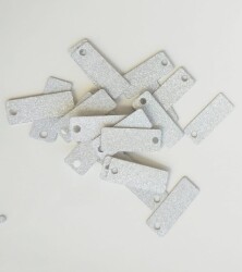 Angel Çanta Aksesuar Dikdörtgen Pul Simli - Angel Çanta Aksesuar