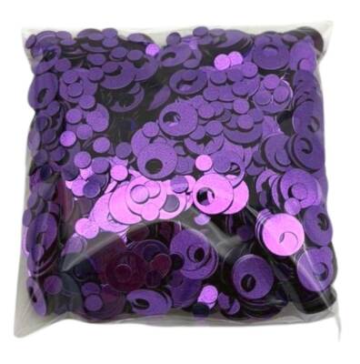 Angel Çanta Aksesuar Mor Renk 1 Cm Pul 40 Gr - 1