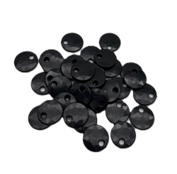 Angel Çanta Aksesuar Siyah Renk 2 Cm Pul 100 Gr (Sedef Görünümlü Plastik) - Angel Çanta Aksesuar