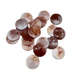 Angel Çanta Aksesuar Taba - Bej Renk 2 Cm Pul 100 Gr (Sedef Görünümlü Plastik) - Angel Çanta Aksesuar