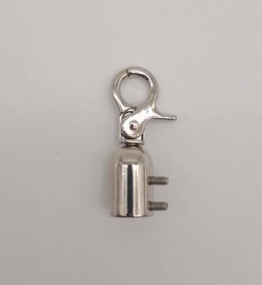 Angel Çanta Aksesuar 12 mm Gümüş Renk Kancalı Kovan 1 Adet - 1