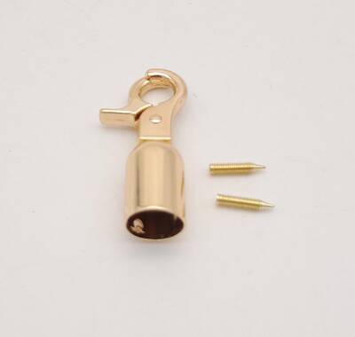 Angel Çanta Aksesuar 12 mm Light Gold Renk Kancalı Kovan 1 Adet - 2