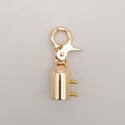 Angel Çanta Aksesuar 12 mm Light Gold Renk Kancalı Kovan 1 Adet - 3