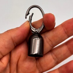 Angel Çanta Aksesuar 14 mm Füme Renk Oval Halkalı Kancalı Kovan 1 Adet - 2