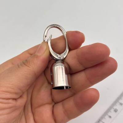 Angel Çanta Aksesuar 14 mm Gümüş Renk Oval Halkalı Kancalı Kovan 1 Adet - 2