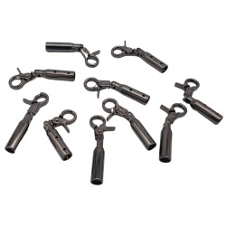 Angel Çanta Aksesuar 7 mm Kancalı Kovan Füme Renk 10 Adet - 2