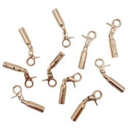 Angel Çanta Aksesuar 7 mm Kancalı Kovan Light Gold Renk 10 Adet - Angel Çanta Aksesuar