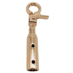 Angel Çanta Aksesuar 7 mm Kancalı Kovan Light Gold Renk 10 Adet - 4