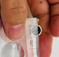 Angel Çanta Aksesuar 9 mm Light Gold Renk Kancalı Kovan 10 Adet - 4