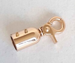 Angel Çanta Aksesuar Light Gold Renk Kancalı Kovan 1 Adet - Angel Çanta Aksesuar