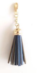 Angel Çanta Aksesuar Gerçek Deri Kovanlı Püskül Lacivert Renk - Angel Çanta Aksesuar