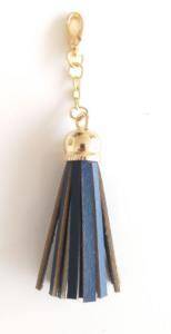 Angel Çanta Aksesuar Gerçek Deri Kovanlı Püskül Lacivert Renk - 1