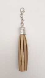 Angel Çanta Aksesuar Gold Renk Suni Deri Kovanlı Püskül Gümüş Metalli - Angel Çanta Aksesuar