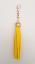 Angel Çanta Aksesuar Sarı Suni Deri Kovanlı Püskül Light Gold Metalli - Angel Çanta Aksesuar