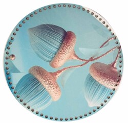 Angel Çanta Aksesuar 30 Cm Çapında Resimli Ahşap Tepsi Tabanı No6 - Angel Çanta Aksesuar