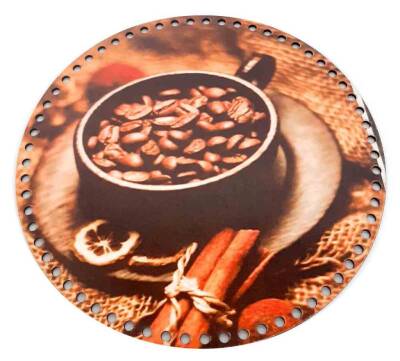 Angel Çanta Aksesuar 30 Cm Çapında Resimli Ahşap Tepsi Tabanı Yeni Ny19 - 1