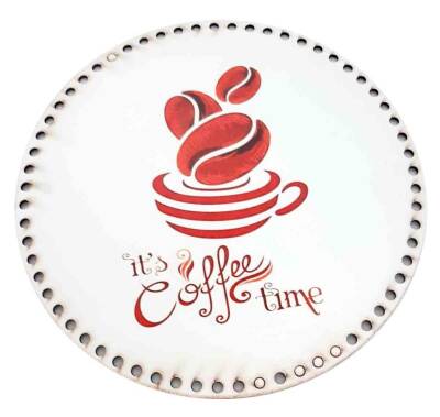 Angel Çanta Aksesuar 30 Cm Çapında Resimli Ahşap Tepsi Tabanı Yeni Ny2 - 1