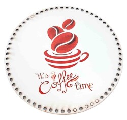 Angel Çanta Aksesuar 30 Cm Çapında Resimli Ahşap Tepsi Tabanı Yeni Ny2 - Angel Çanta Aksesuar