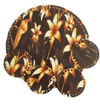 Angel Çanta Aksesuar 30 Cm Resimli Ahşap Tepsi Tabanı Ve Bardak Altı No8 - 1