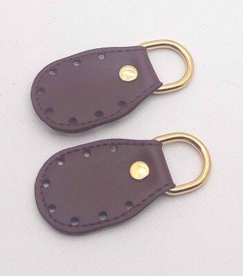 Angel Çanta Aksesuar Bordo Renk, Sapların Uç Kısmına Dikmek İçin Deri Aparat. - 1