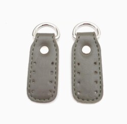 Angel Çanta Aksesuar Haki Çift Kat Dikişli Suni Deri Sapucu Böce Gümüş Metalli - Angel Çanta Aksesuar