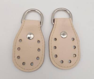 Angel Çanta Aksesuar Krem Çift Kat Dikişli Suni Deri Sapucu Böce Gümüş Metalli - 1