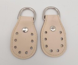 Angel Çanta Aksesuar Krem Çift Kat Dikişli Suni Deri Sapucu Böce Gümüş Metalli - Angel Çanta Aksesuar