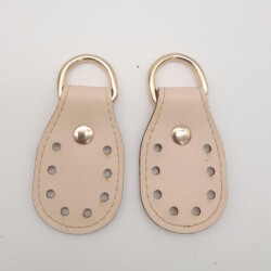 Angel Çanta Aksesuar Krem Çift Kat Dikişli Suni Deri Sapucu Böce Light Gold Metalli - Angel Çanta Aksesuar