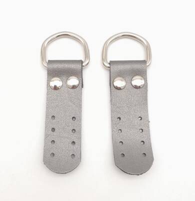 Angel Çanta Aksesuar Parlak Gri Tek Kat Suni Deri Sapucu Böce Gümüş Metalli - 1