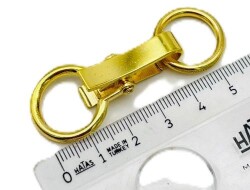 Angel Çanta Aksesuar Siyah Renk Kancalı Böce, Kilit, Gold Metalli - 6