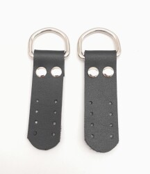 Angel Çanta Aksesuar Siyah Tek Kat Suni Deri Sapucu Böce Gümüş Metalli - Angel Çanta Aksesuar