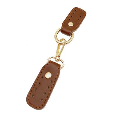 Angel Çanta Aksesuar Suni Deri Taba Çift Kat Dikişli Kancalı Kilitli Böce Light Gold Metalli - 1