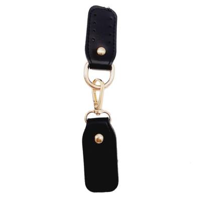 Angel Çanta Aksesuar Suni Deri Siyah Çift Kat Dikişli Kancalı Kilitli Böce Light Gold Metalli - 1