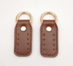 Angel Çanta Aksesuar Taba Çift Kat Dikişli Suni Deri Sapucu Böce Light Gold Metalli - Angel Çanta Aksesuar