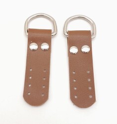 Angel Çanta Aksesuar Taba Tek Kat Suni Deri Sapucu Böce Gümüş Metalli - Angel Çanta Aksesuar