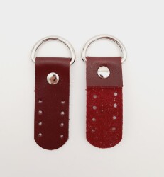 Angel Çanta Aksesuar Tek Kat Suni Deri Sapucu Böce Bordo Renk Gümüş Metalli - 2